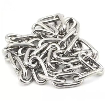 Rundstahlkette DIN 763 langgliedrig Edelstahl 6 mm