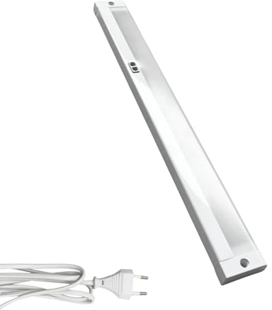 Evotrade Luminella Sottopensile LED Marbella con Dimmer Tattile e ON/OFF a Sfioramento – Luce Regolabile 3000-6500K, Lunghezza 60 cm, Cavo 1,5 m con Spina Europea, per Cucina e Ufficio