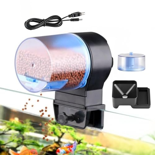 Mangiatoia Automatica da Acquario Con Timer Intelligente Ricaricabile