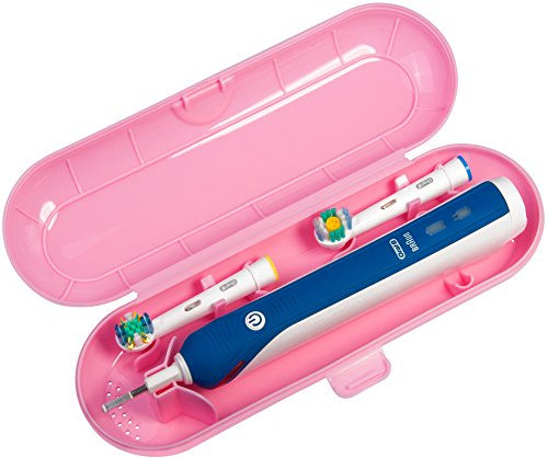 Nincha Reise-Etui für Oral B elektrische Zahnbürste - Aufbewahrungsbox für 1 Zahnbürste und 2 Bürstenköpfe(Rosa)