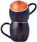 STAGLIFE Schwarzer Kupferbecher Reines Kupfer Moscow Mule Becher 2er Set für Herren Moskau Mule Becher Kupferbecher Moscow Mule Set Kupfer Becher Kupfertasse Moskau Mule Becher Set