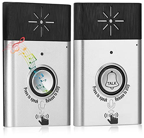 Türsprechanlage, Tragbare Drahtlose Türsprechanlage Gegensprechanlage Türklingel Sprechanlage Wireless Gegensprechanlage Türklingel Wasserdichte für Zuhause Gegensprechanlage 2-Wege