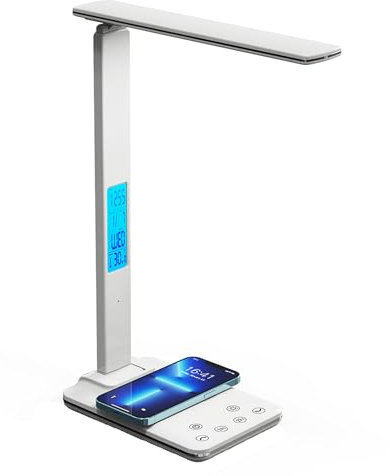 Lampe De Luminothérapie, Lumière Dépression Hivernale Portable Avec Écran D'affichage, 3 Températures De Couleur Réglables Et Contrôle Synchronisation, Support Pliable À 90 Degrés, Pour La Maison