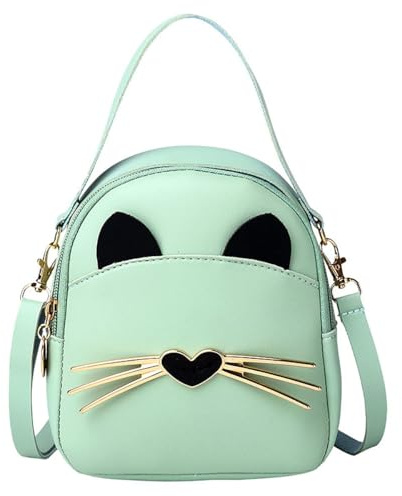 Borsa a Tracolla per Ragazze, Principessa Borsa per Bambina,alla Moda, Mini Piacevole a Tracolla,Mano e a Spalla Piccola Ragazza Compleanno Natale Idea Regalo (Verde)