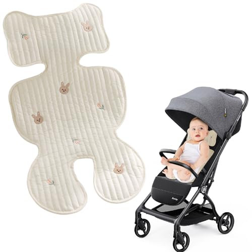 agctrler Atmungsaktive Sommer Sitzauflage Buggy, Universal Baby Sitzauflage Kinderwagen, Waschbar Sitzauflage Kindersitz für Buggy, Babyschale, Schützt den Sitzbezug vor Flecken (72x40cm)