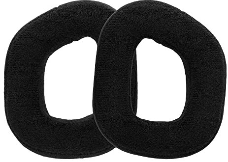 kwmobile 2X Ohrpolster kompatibel mit Corsair HS80 Kopfhörer - Velours Ersatz Ohr Polster Overear Headphones