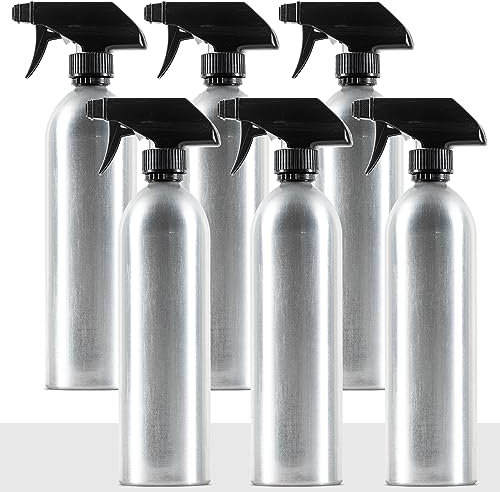 Safe Housekeeping - Bottiglie spray in alluminio da 590 ml (confezione da 6) - Detergenti per la casa, ristoranti, automotive, parrucchieri, acqua