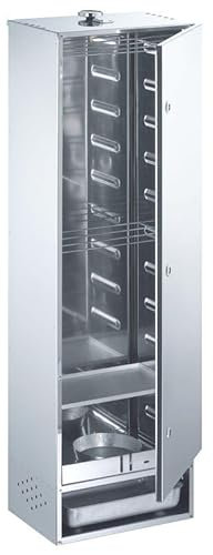 Peetz Räucherofen/Smoker/Räucherschrank 120 x 39 x 28 cm mit Tür Edelstahl rostfrei 4301 III D, Seiten doppelwandig, hochwertige Verarbeitung, Heiß- und Kalträuchern