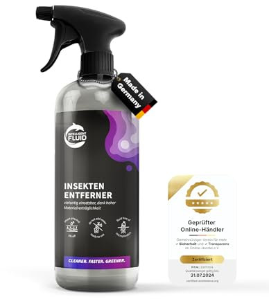 intelligent fluids Premium Insektenentferner Spray - Intensiver Insektenentferner für Auto und Motorrad - Universal Insektenreiniger Auto - Effektiver Auto Insektenentferner (500ml)