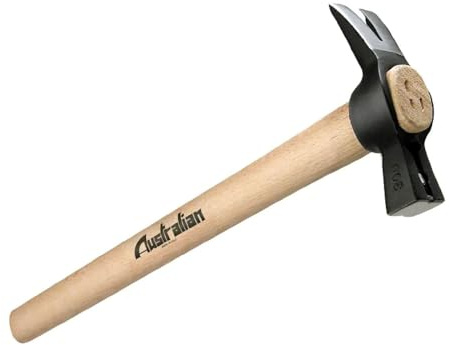 La zappa Martello per carpentiere con manico in legno di frassino verniciato (500 gr/450 mm)