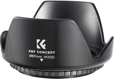 67mm Lens Hood, K&F Concept Universal Tulip Flower Lens Hood Sun Shade with Cleaning cloth for Canon Nikon Sony Pentax Olympus Fuji Camera