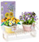 Flores Bonsai Building Blocks Set-2 ramos artificiales hechos con módulos de sujeción, elegantes decoraciones para el hogar de la colección botánica, regalo de San Valentín (sunflower)