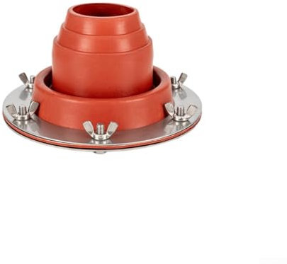 Yhenlovtt Kit de campana para chimenea de tienda de campaña, cubierta de silicona resistente al calor, compatible con estufas de camping, 4,5-10 cm de diámetro (A)