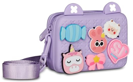 SJ GANG STYLE JAM GANG Borsetta Personalizzabile Lilla Per Bambine Con Pins Amovibili E Tracolla Regolabile