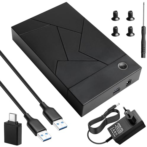 Docking Station per dischi rigidi, docking station USB 3.0 per HDD/SSD SATA da 2,5/3,5 - Supporto UASP, Plug & Play, compatibile con Windows, Mac & Linux