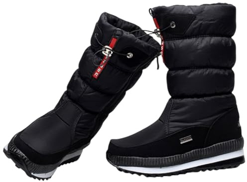 Stivali da neve invernali da donna, stivaletti a metà polpaccio per esterni | Stivali da neve impermeabili per esterni,Comode scarpe invernali da donna, stivaletti da esterno antiscivolo per l'escursi