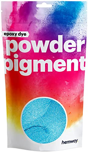 Hemway Epoxy Dye Powder Pigment Metallic Ocean Blue Powder 50g | Mica Pigment for Resin, Epoxy, Polyurethane Paint, Jewellery & Resin Floors, Colour Enhancement