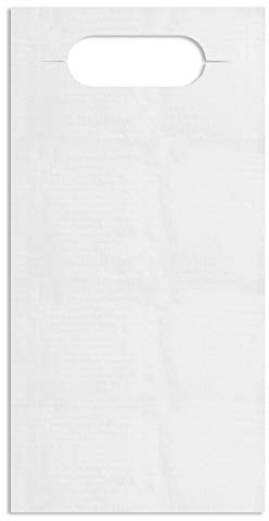 MED PRIDE Plastic Disposable Adult Aprons, Overhead Bibs for Spill Protection with Absorbent Front and Leakproof Back, 16in X 33in, Pack of 300 (Tie-Back White)