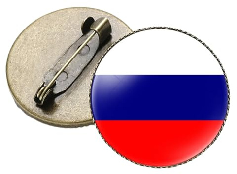ALTCIRNMD Ensemble De 1 X Insignes D’Épinglette De Drapeau,Insigne D’Épingle en Émail De Drapeau De Pays De Russie,Insigne D’Épinglette De Drapeau De Russie,Insigne D’Épinglette De Drapeau De Pays