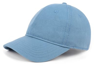 Zylioo Liten basebollkeps, liten storlek bollkeps, avslappnad liten sportmössa, justerbar anpassad golfkeps för män kvinnor, Denim blå-passar 55 cm-57 cm (21,7-22,4/25,57cm, XS-S