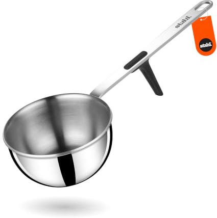 Stahl Artisan Triply rostfritt stål Tadka Pan, Induktionspanna, 230 ml, 8 cm