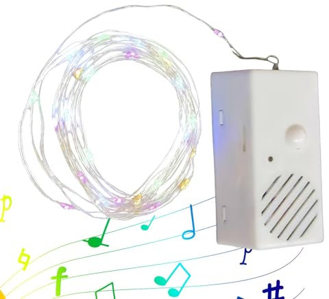 Carillon con luci LED colorate, squisita decorazione natalizia per Natale, compleanno, Capodanno, Pasqua