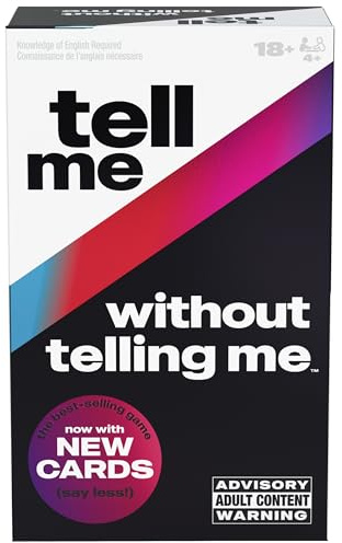 Spin Master Games, Tell Me Without Telling Me, 2025 Edition with New Cards, The Viral Adult Party Game for Friendsgiving, Adult Card Game, 4+ Players, for Ages 18 & Up