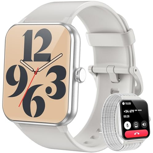 Blackview Reloj Inteligente Hombre Mujer con Llamadas, Pulsómetro/Oxímetro/Sueño/Podómetro, 1.85 Smartwatch Hombre con Whatsapp Mensajes, 100 Modos Deportivos, Pulsera Actividad para Android iOS