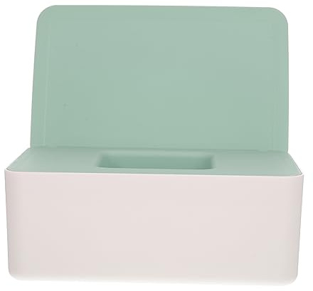 BUGUUYO Desktop Wet Wipe Dispenser Box Lid Waterproof Tissue Holder for Home and Office Compact Wear-Resistant Napkin Case for Daily Use
