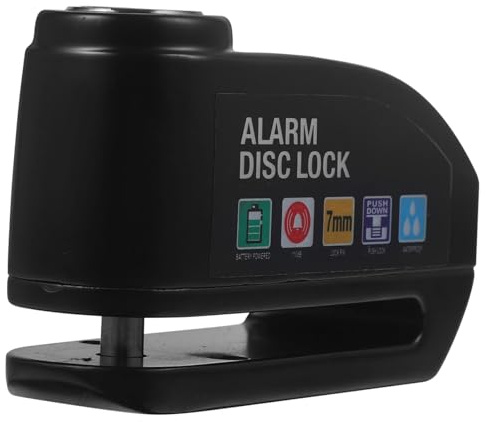 ARTSEWPLY Candado Alarma Moto Disco Freno Antirrobo Seguridad Alta para Motocicleta y Bicicleta Compatible