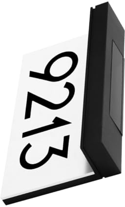 KOMBIUDA Luz Solar LED para Número de Casa Exterior Iluminación para Jardín y Fachadas Fácil Instalación sin Cable Panel Solar Integrado Luz de Puerta para Dirección Visible