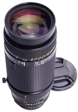 AF 75-300mm F4.5-5.6 Objektiv, Kompatibelt For Nikon D7000 D90 F-mount DSLR Kamera Objektiv 75 300mm 4.5-5.6 Telezoomobjektiv(98New)