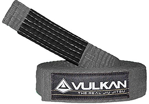 Vulkan Fight Company Brazilian Jiu Jitsu, BJJ Kids Belt for Martial Arts Sports, Grey, A2