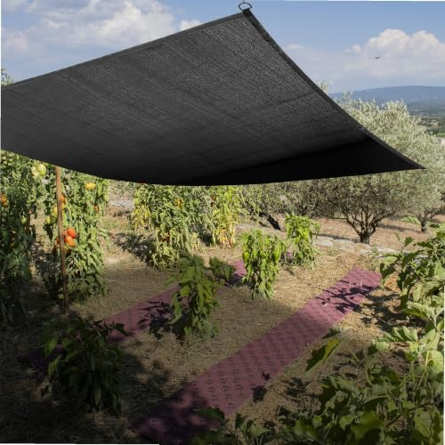WERKA PRO Toile d'Ombrage Potager et Serre 4 x 5 m Solaire 50 cm Noir