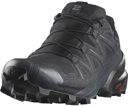 Salomon Speedcross Gore-Tex wasserdichte Damen Trail-Laufschuhe, Wetterschutz, Aggressiver Grip, Präzise Passform, Black, 40 2/3