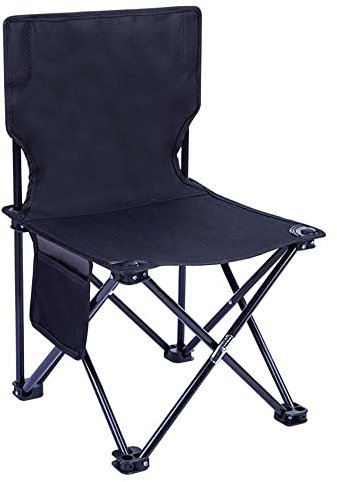 Sedia da campeggio pieghevole, sedia da campeggio pieghevole, sedia da prato sportiva leggera, struttura in ferro stabile, con tasche laterali e piedini antiscivolo, doppio tessuto Oxford, 3 misure