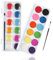 RMIVEGLIA Aquarellfarben Set, Wasserfarben kinder, 12 Farben mit einen Pinsel. Ideal für kreative Projekte für Kinder und Künstler.