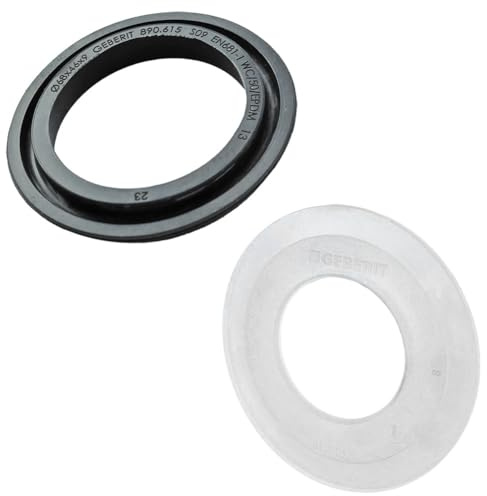 Dichtung-Set für Geberit Spülkasten: Heberglockendichtung/Glockendichtung und Bassindichtung, Nr. 816.418.00.1 (818.109) und 240.282.00.1 (890.615)