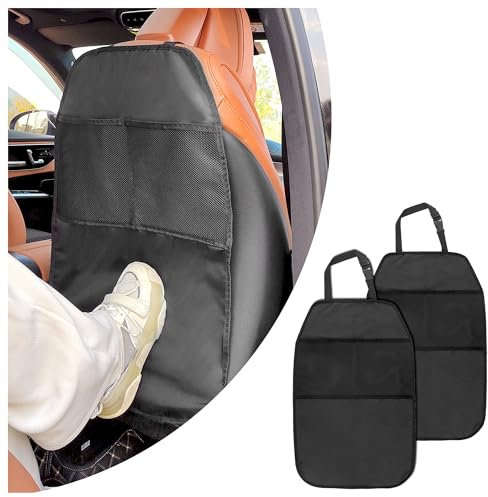 GTLM 2Stück Rückenlehnenschutz für Kinder, Kick Mats, Wasserdichter Schmutzabweisender Autositzschoner für Auto, SUV und Van