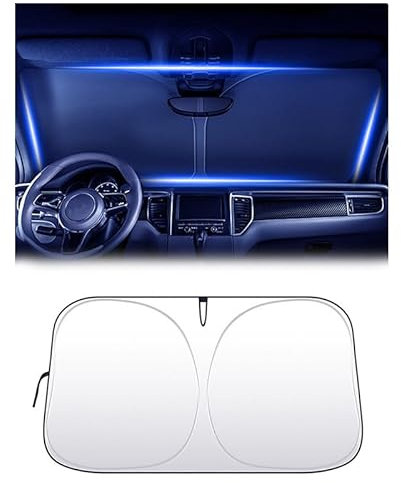 GTFRFD Parasol Coche Delantero, para Lexus CT200 2010-2016 Parasol Coche Proteccion Solar Anti UV Rayos Plegable Fácil de Instalar y Almacenar