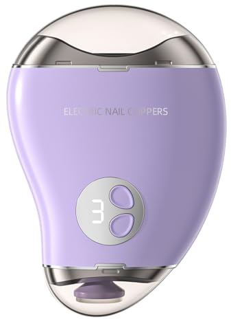 2 in 1 Tagliaunghie Elettrico Automatico & Lima Elettrico con 3 Velocità e USB Ricaricabile, per Adulti Bambini, Bambini e Cura delle Unghie