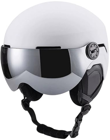 Cascos De Esquí Para Hombres | Sombrero A Prueba De Golpes Con Gafas De Esquí,Invierno Casco De Snowboard A Prueba De Viento - Para Hombres Jóvenes Adultos Esquiador Snowboarder Descenso Resort