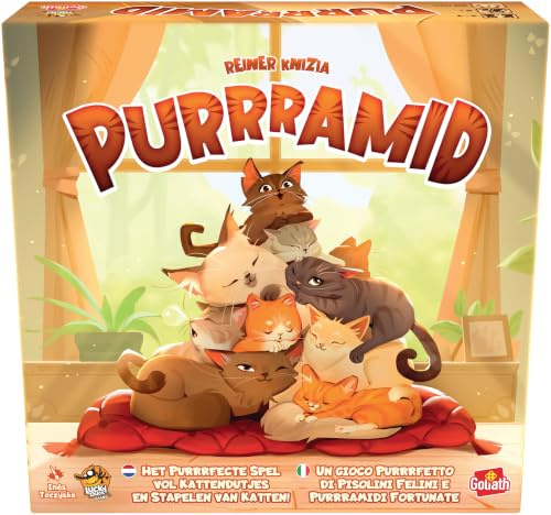 Goliath PURRRAMID | Spel från 8 år, familjespel för 2 till 4 spelare, brädspel för barn och vuxna, brädspel