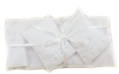 Melody Jane Puppenhaus Weiß Quilt Blatt und Kissen Schlafzimmer Zubehör Bettwäsche