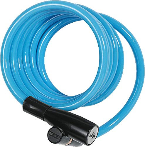 ABUS Spiralkabelschloss 3506K - 6 mm starkes, flexibles Fahrradschloss - ABUS-Sicherheitslevel 1 - 120 cm - Zufallsfarbe