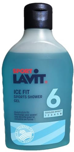 SPORT LAVIT Ice Fit – Kühlduschgel für Sportler | Eis-Tonnen-Effekt | Menthol-Koffein-Komplex | Verhindert Nachschwitzen | Dermatest „sehr gut | 250 ml