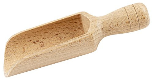 Wooden Scoop (6.7 Inches) Natural Beech Wood Scoop for Flour, Bath Salt, Sugar, Cereal, Coffee and More - Multipurpose Wooden Spoon