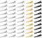 Pinzas para el pelo,Clips de Riza de Metal,50 pcs pinzas de pelo para peluquería,pinzas de acero con forma de cocodrilo,estilo de cocodrilo platead,Pasador de pelo de doble púa para manualidades