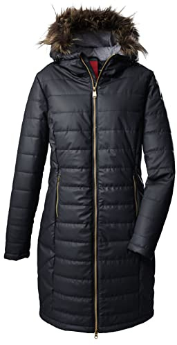 G.I.G.A. DX Women's Parka casual funcional de PU con estilo plumífero y capucha GW 12 WMN QLTD PRK, azul marino oscuro, 46, 38879-000