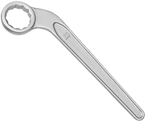 WEDO Chiave ad anello unidirezionale in acciaio inox, chiave inglese 45 gradi, resistente alla corrosione, dimensioni metriche 22 mm